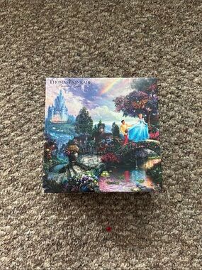 Thomas Kinkade Cinderella Romance Box — Blue, Green, Pink, Purple